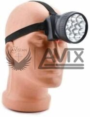 AVİX 12 Ledli Kafa Lambası Pilli Tepe Feneri GG-378 Vakumlu