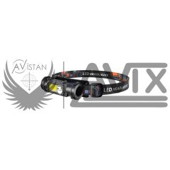 Xst 211 Xpe + Cob LED Aydınlatmalı USB Şarj Edilebilir Kamp Yürüyüş Kafa Lambası
