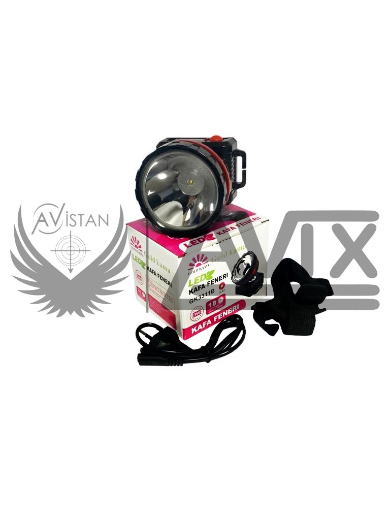 GK-3311B 3W LED ŞARJLI KAFA LAMBASI