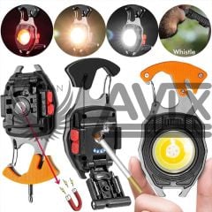 Wison Çok Fonksiyonlu Şarjlı Anahtarlıklı Fener Turuncu (WS-5050)